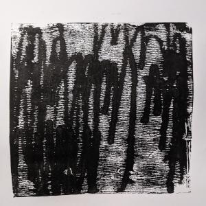Spoon I, paint on paper